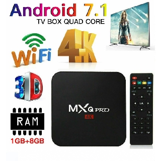 TV Box Smart Mxq Pro S905W Android 7 1/1G 8G/1000 Canais/4-Core (1)