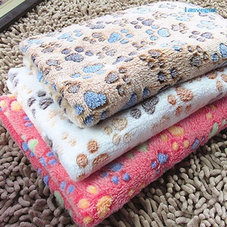 LAG Cobertor De Animal De Estimação Confortável Flexível Portátil Estampa De Patas De Lã Para Cão E Gato