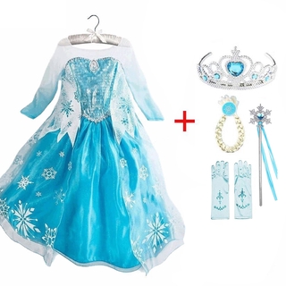 Vestido Fada Frozen Elsa Criança Como Chuva Cosplay Fantasia Princesa Roupa De Festa