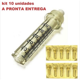Kit 10 Seringas 0,5 ml Caneta Pressurizada
