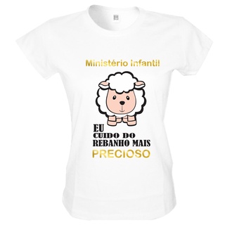 Camiseta Ministério Infantil Baby Look Feminina