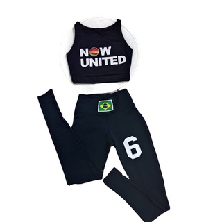 conjunto Now United 8 ao 16 anos Ótimo Caimento Camisa Camiseta Blusa Banda New Promoção