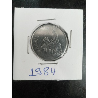 moeda 20 cruzeiros de 1984 meio inclinado a esquerda rara