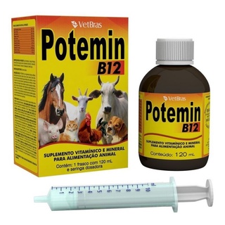 Potemim B12 suplemento Vitaminico e Mineral para cães ,gatos etc