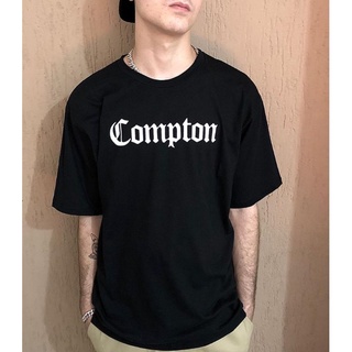 Camiseta Unissex Compton 100% Algodão fio 30.1 penteado envio rápido