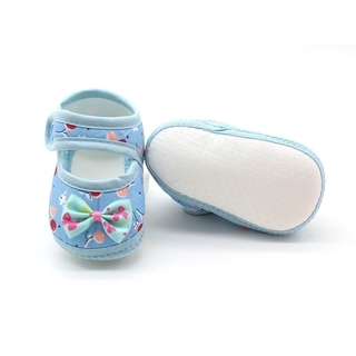 Sapato Infantil Feminino De Algodão Com Laço E Sola Flexível (7)
