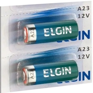 2 pilhas A23 12V 23A alcalina bateria para controle remoto portao / Cerca eletrica / Alarme - Elgin