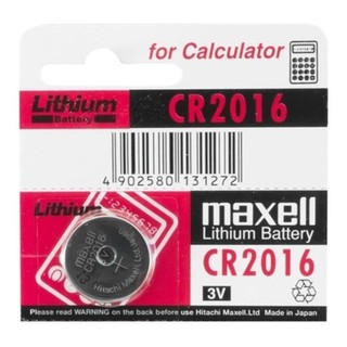 Pilha Bateria Lithium 3v Maxell Cr2016 1 Cartela 01 Unidade
