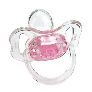 Chupeta Kuka- Cristal Color- Tamanho 1 (0 a 6 meses)- Rosa- 0% BPA