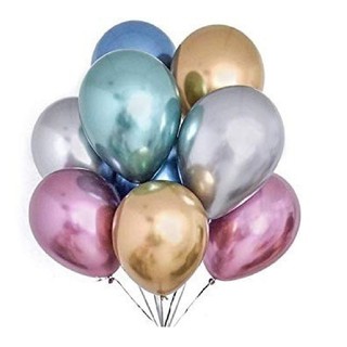 10 Balões Metalizados cromados Bexigas Metalizadas cromadas 5 Polegadas pic pic
