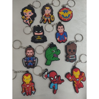 Chaveiro Super Heróis, Homem de Ferro, Capitão América, Hulk, Superman, Batman, Mulher Maravilha