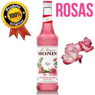 Xarope Rosas Monin 700 ml - Envio em 24 Horas Rose Rosa Original Importada Lacrada