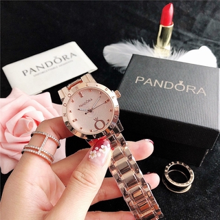 Pandora Relógio De Luxo De Aço Inoxidável Casual Para Mulheres Jam Tangan Wanita/Namorada/Presente (2)