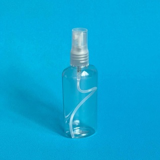 Frasco de plástico pet com borrifador spray 60ml oval - envio imediato