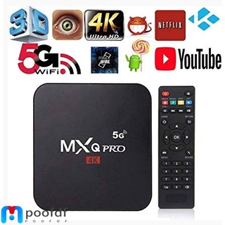 Tv Box Smart 4k MXQ Pro 5G 8gb/128gGB Wifi Android 10.1