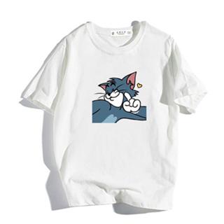Casal de Venda Quente Camisa Coreana Estilo Tom [Jerry 44XD (5)