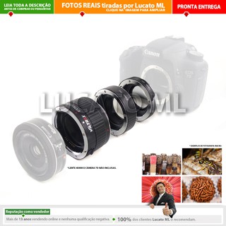 Tubo Extensor Macro Viltrox Foco Automático AF para Lente Canon EF ou EFs
