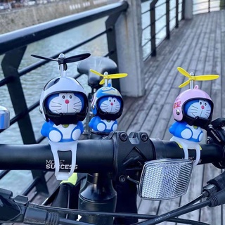 Doraemon capacete decoração carro motocicleta pato bicicleta luz