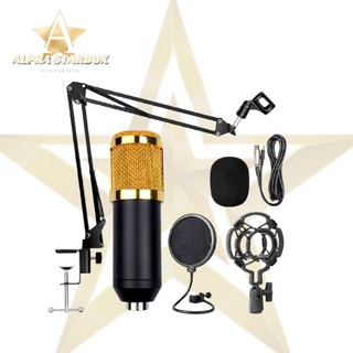 Kit Microfone De Estudio Profissional Condensador Knup Pop Filter Aranha Youtuber P2 - KP-M0010 (2)