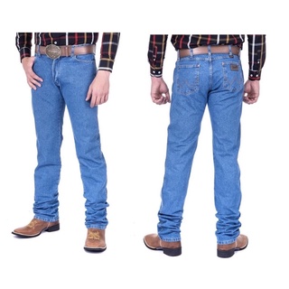 Calça jeans masculina wrangler cowboy cut tradicional original stone Original