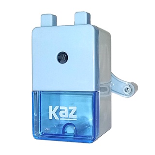 Apontador Manual De Mesa Com Manivela E Depósito Kaz - Cor Azul (1)