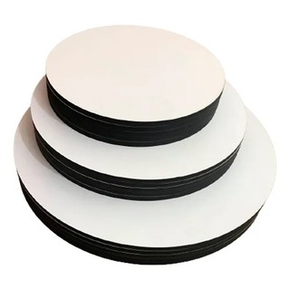 Base para Bolo Sousplat Cake Board MDF Branco Artesanato Suplat Supla Soplat Tabua placa redonda / circular