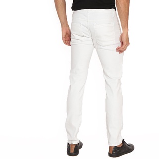 Calca Jeans Masculina Skinny Branca Com Lycra Elastano (2)
