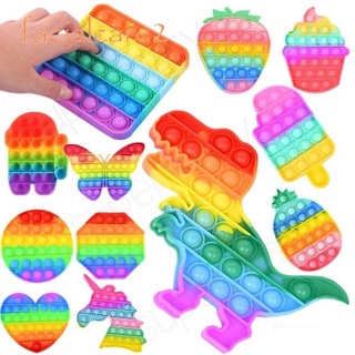 Brinquedo Anti-Estresse Para CriançAs Adulto Push Bubble Pop It Murah Rainbow Ice Cream Jogos De Tabuleiro Presentes Para CriançAs Brinquedos Divertidos Divertidos