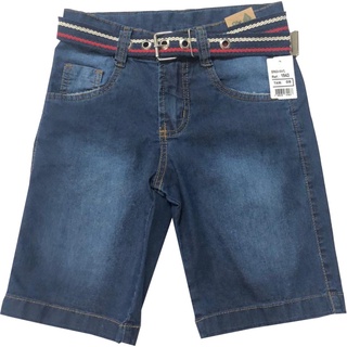 Bermuda Jeans Infantil Oliver Com Cinto Masculina