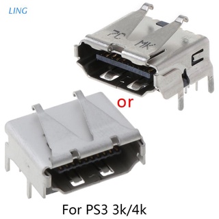 Conector Ling Para Ps3 Ps 3 Super Slim 3000 4000 K 4k Hdmi-Compotible Jack Conector De Interface De Substituição