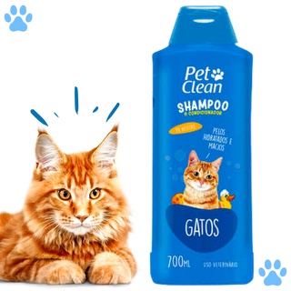 Shampoo e Condicionador para Gatos Pet Clean- Gatos - 700 ml