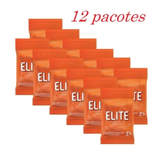 Camisinhas Preservativos Lubrificados Elite 12 pacotes