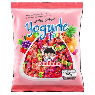 Bala Mastigável Yogurte Frutas 600g - Dimbinho (1)
