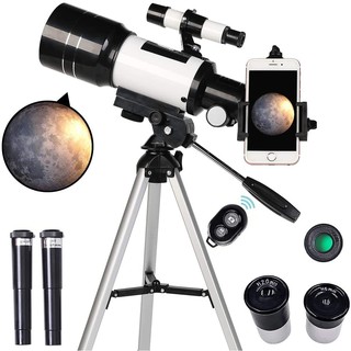 Telescópio Profissional Astronomica Com Tripé / Localizador / Adaptador De Smartphone Sem Fio