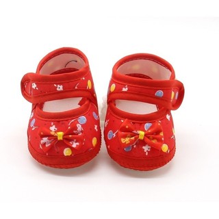 Sapato Infantil Feminino De Algodão Com Laço E Sola Flexível (2)