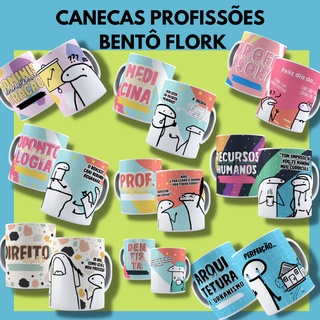 CANECA BENTÔ FLORK PROFISSÕES PERSONALIZADA