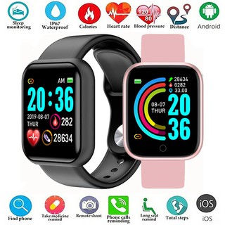 D20 Smartwatch/Relógio Smart Esportivo com Pedômetro/Monitor Cardíaco/Pressão Arterial / à Prova d’Água Masculino Y68