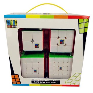 Kit Box Cubo Magico Mofangjiaoshi Mf2s+mf3rs+mf4s+mf5s