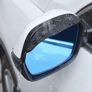2 Pcs Fumaça Viseira Guarda Chuva Espelho, fibra de carbono Textura Vista Traseira Espelho Lateral Chuva Sobrancelha Espelho Retrovisor Viseira Guarda para A Maioria Dos Carros, caminhões e SUV Preto (3)