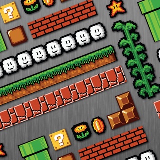 Ima de Geladeira Super Mario Bros SNES /Monte Seu Cenário