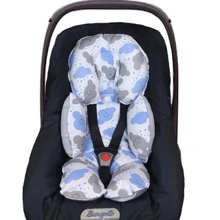Almofada forro acolchoado para ajustar o bebê em aparelho bebê conforto, cadeirinha e carrinhos 70 cm x 40 cm produto lika baby (6)