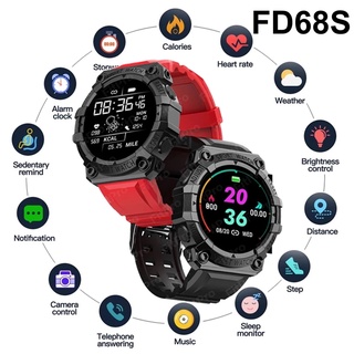 Relógio Smart Fd68S Com Monitor De Pressão Sanguínea E Frequência Cardíaca