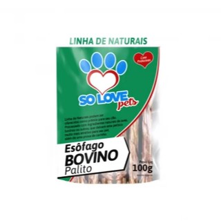 Petisco Natural para cães Esôfago Bovino desidratado 100g