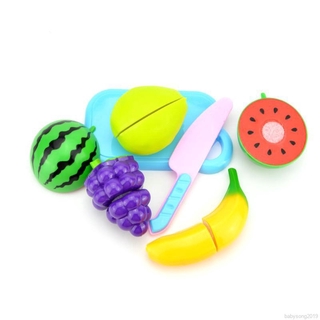 Crianças Corte De Plástico Vegetais Frutas Bebês Brinquedos De Cozinha Educativos Infantis (6)