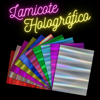Papel Lamicote Holográfico Colors 230g (3 Fls A4) Vermelho Ouro Azul Rosa Verde Pink Rose Gold etc