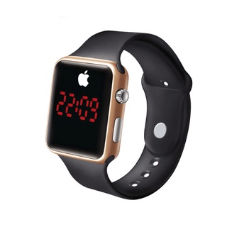 Apple Moda Unissex Pulseira De Silicone Relógio De Pulso Digital Led Sport Watch Homens Mulheres Relógios Eletrônicos Senhoras Estilo Simples Casal Relógio
