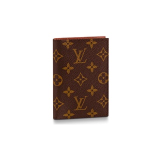 Porta Passaporte Louis Vuitton Marrom Monogram Top com Dust Bag e Autentic Card