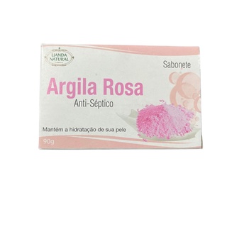 Sabonete Antisséptico Natural ARGILA ROSA 90g - Lianda