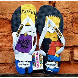 Chinelo Simpsons Bart KICK ME FRETE GRÁTIS Promoção Sandália
