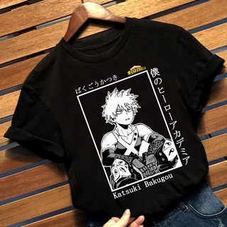Camiseta Basica Camisa Boku No Hero Katsuki Bakugou Super Heroi Unissex (1)